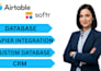 design and automate airtable CRM, database, interface